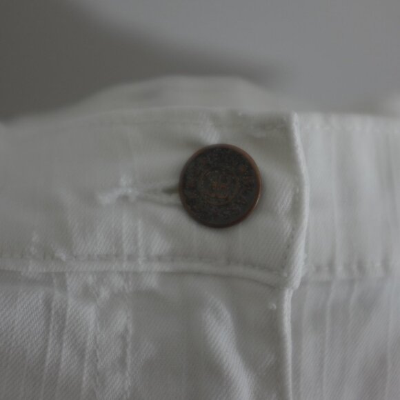 Billblass vintage White Ramie Blend Straight Leg Pants Size 10 - Picture 7 of 9